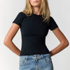 Mid Rise Jean Mini Skirt