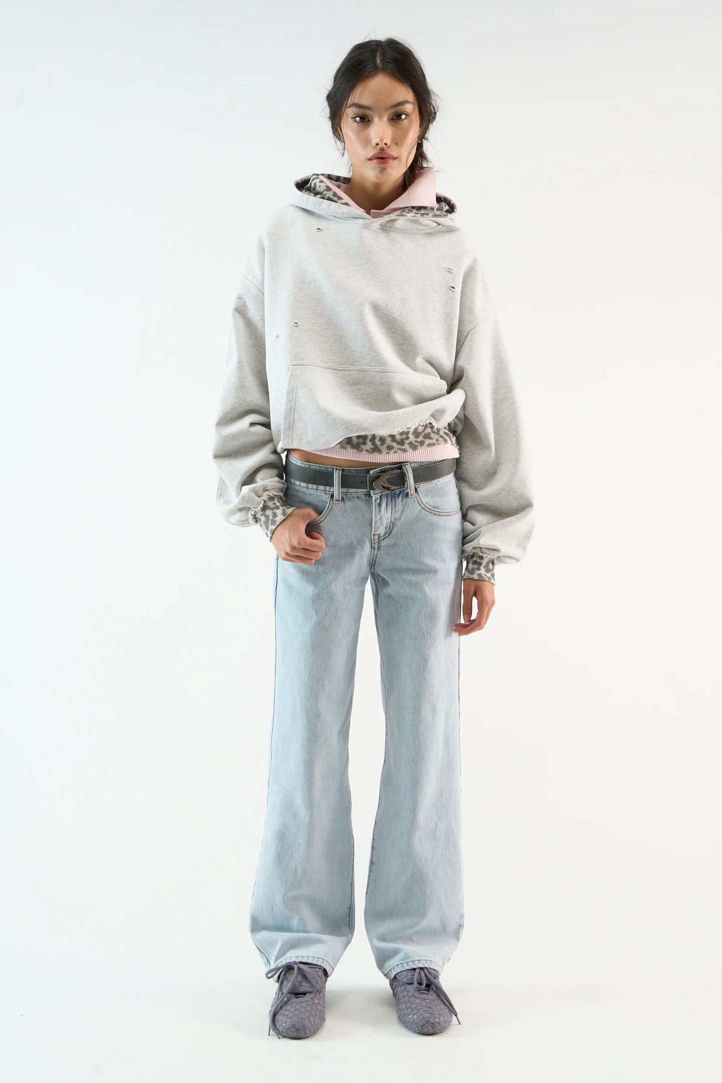 Leo Grey Melange Hoodie®