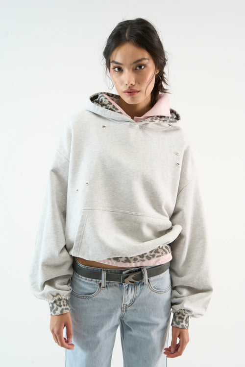 Leo Grey Melange Hoodie®