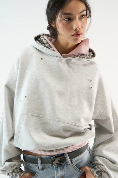 Leo Grey Melange Hoodie®