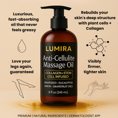 LUMIRA Anti-Cellulite Massage Oil REMOVES CELLULITE - within 30 days